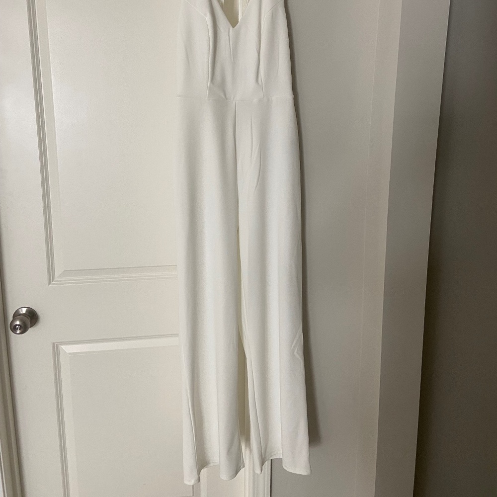 White Bridal Jumpsuit